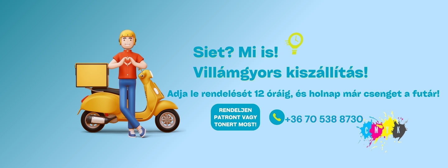 Patron és toner kiszállítás gyorsan-csomagautomata