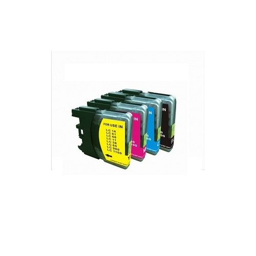 Brother LC985 /LC 980/1100 fekete, kék, sárga, magenta utángyártott tintapatron csomag (4 db-os)