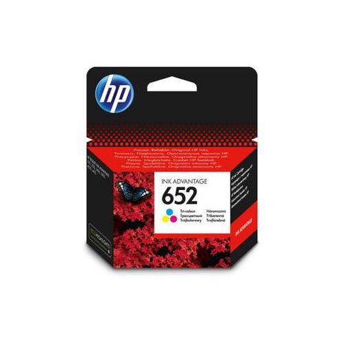 HP 652 színes eredeti tintapatron F6V24AE új, csomagolása bontott