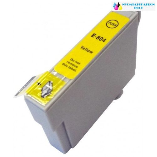 EPSON T0804 Yellow utángyártott tintapatron