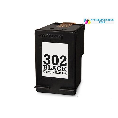 HP 302 (F6U66AE) fekete utángyártott tintapatron