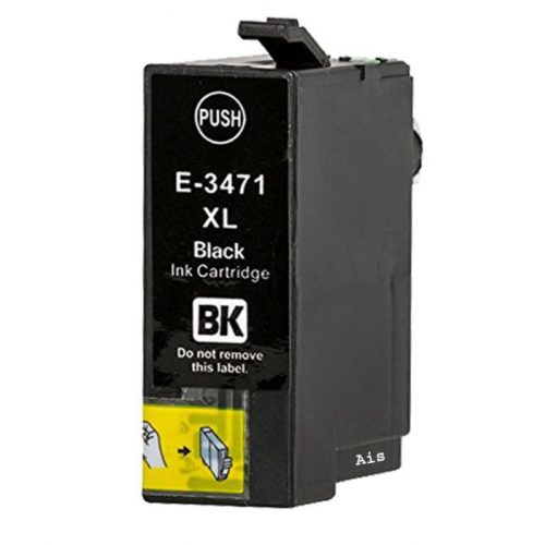 Epson T3471 fekete utángyártott tintapatron (C13T34714010)