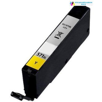 Canon CLI-571Y XL utángyártott sárga tintapatron chipes