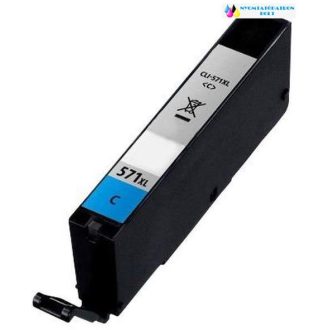 Canon CLI-571C XL utángyártott cyán tintapatron chipes